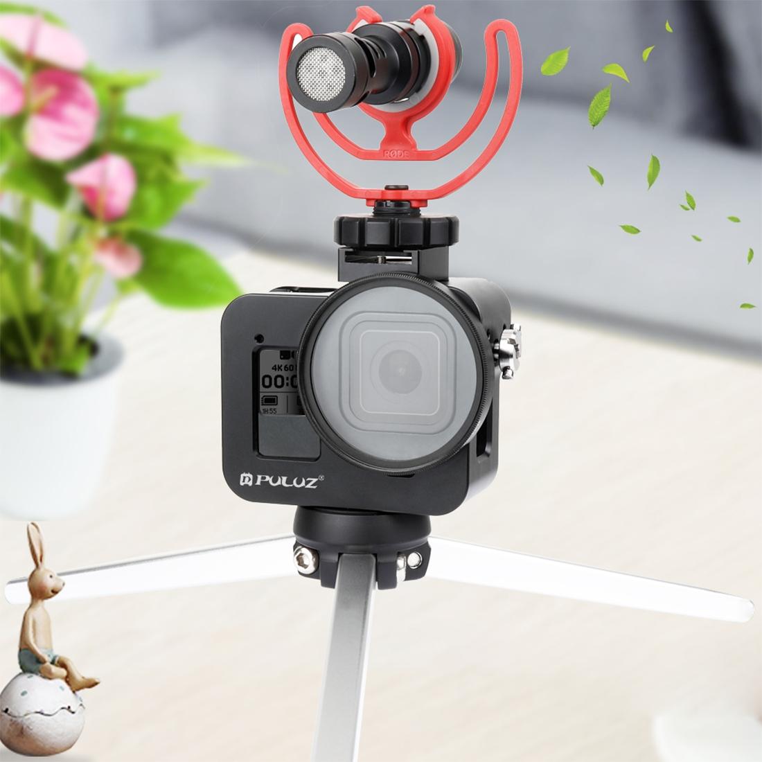 Aluminum Alloy Protective Cage With Insurance Frame And 52Mm Uv Lens For Gopro Hero8-1915196490440118281