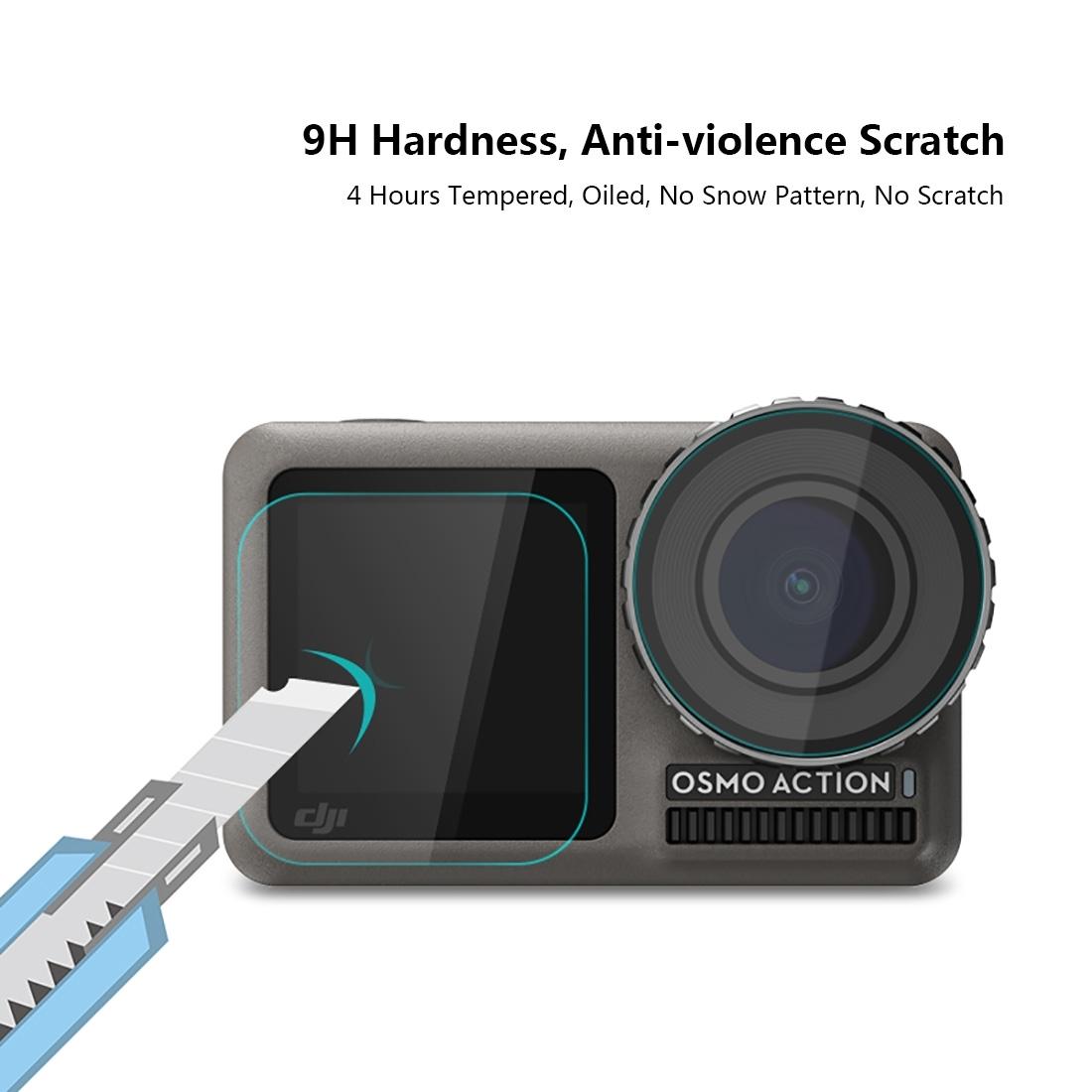 9H Tempered Glass Film For Dji Action Lens And Lcd Display-1915197006867992583
