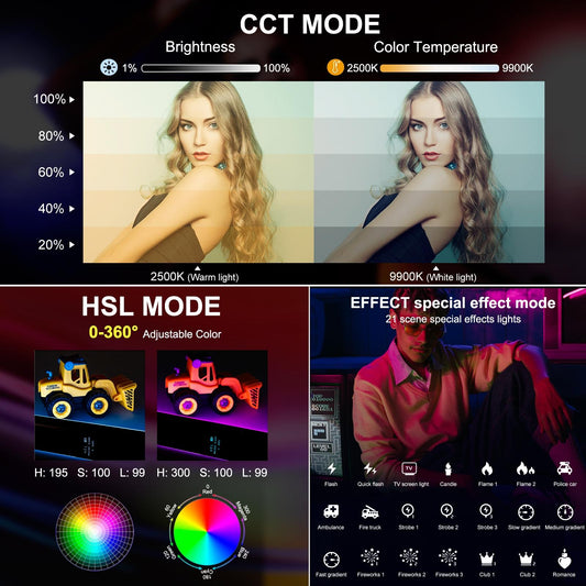 Handheld Rgb Fill Light With 144 Leds-1915197554375659522