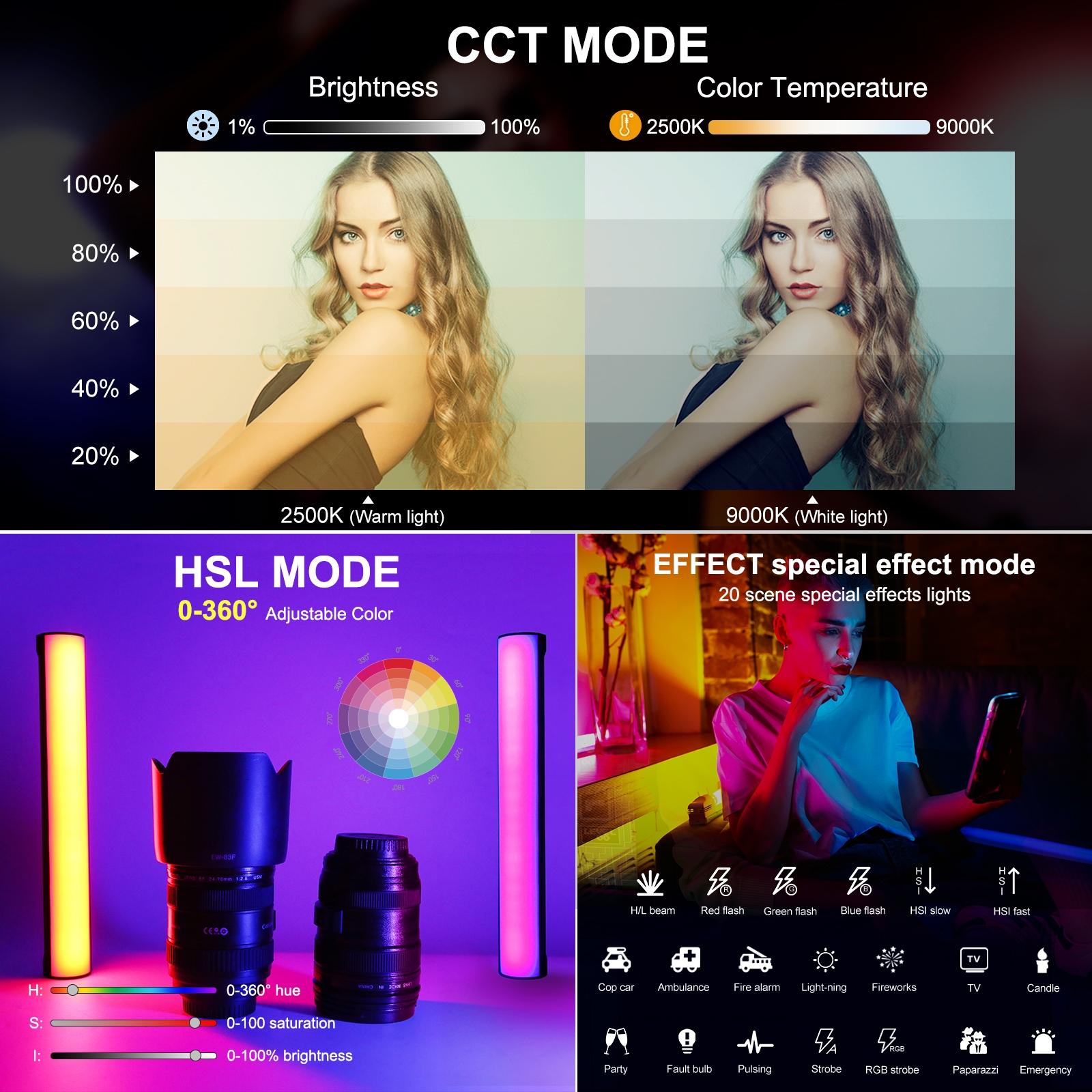 30Cm Handheld Rgb Magnetic Led Fill Light Stick - Full Colour-1915197063616925700