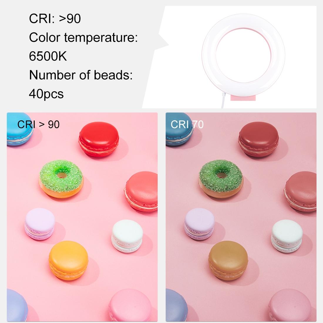 Usb Led Ring Light For Vlogging And Photography - 4.7 Inch White Light Pink-1915196536942366723