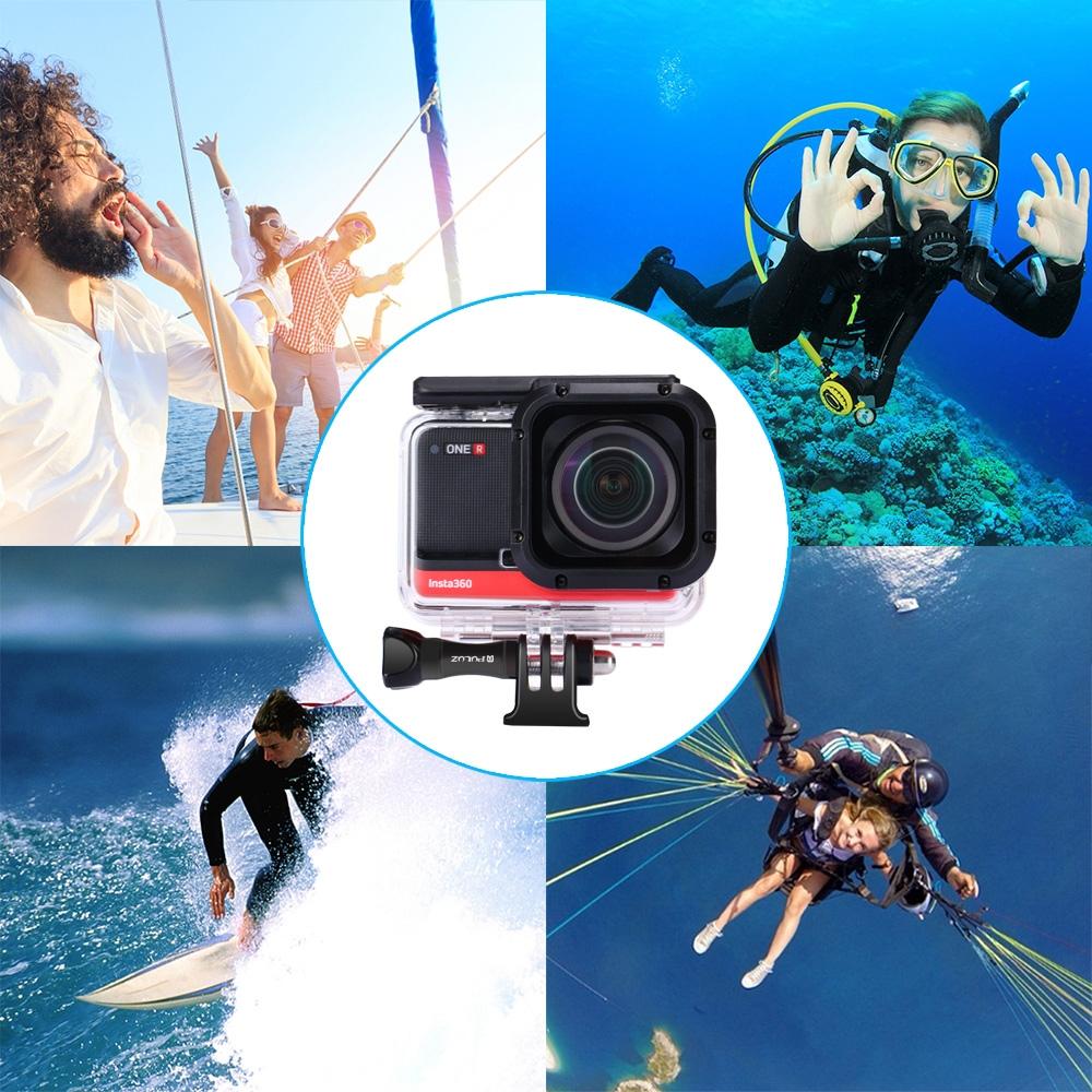 60M Waterproof Diving Case For Insta360 One R 4K Camera-1915196605590540294
