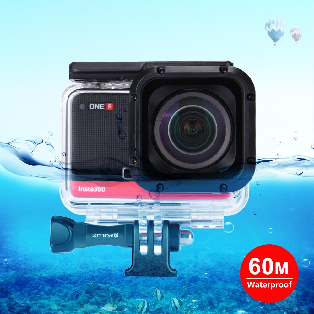 60M Waterproof Diving Case For Insta360 One R 4K Camera-1915196605590540297