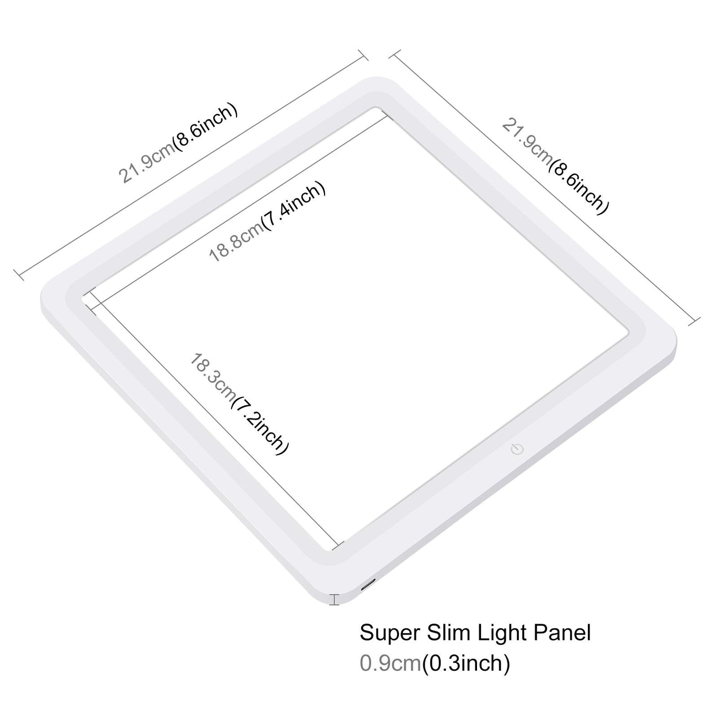 20Cm Led Light Pad For Photo Studio Box - Shadowless-1915197486755090433