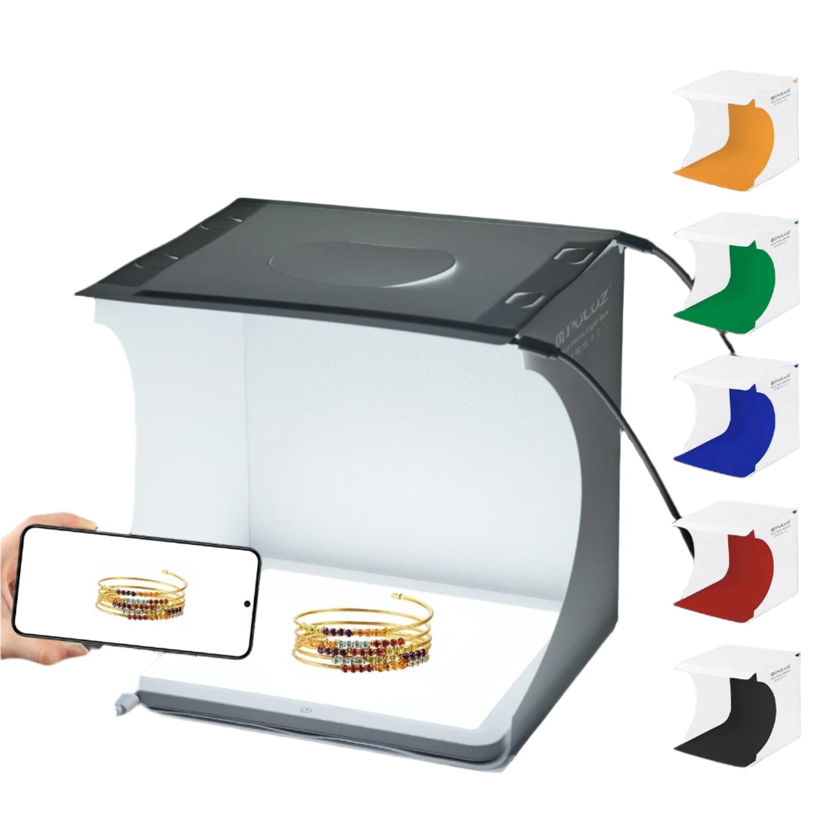 20X20Cm Mini Led Studio Light Panel & Shadowless Tent Box For Photography-1915197214611869696