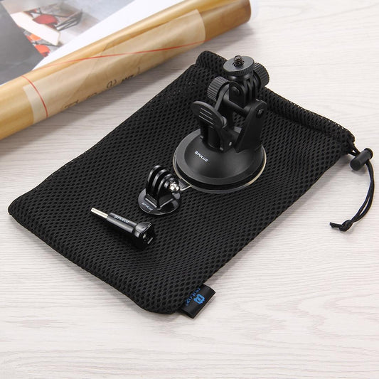 Universal Suction Cup Mount For Action Cameras With Tripod Adapter And Storage Bag-1915198049622298626