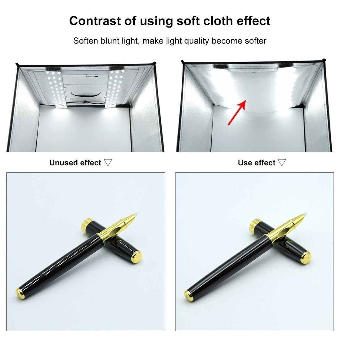 40Cm Studio Tent Light Panel - 15W 1200Lm 32 Smd 5730 5500K Aluminum Base-1915198372080390153