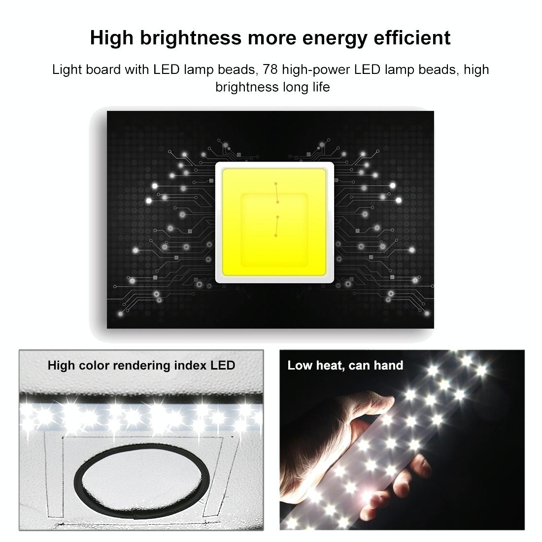 40W 4250Lm 78 Smd 5730 Led Light Panel For 80Cm Studio Tent - 5500K Aluminum Base-1915197702728192007