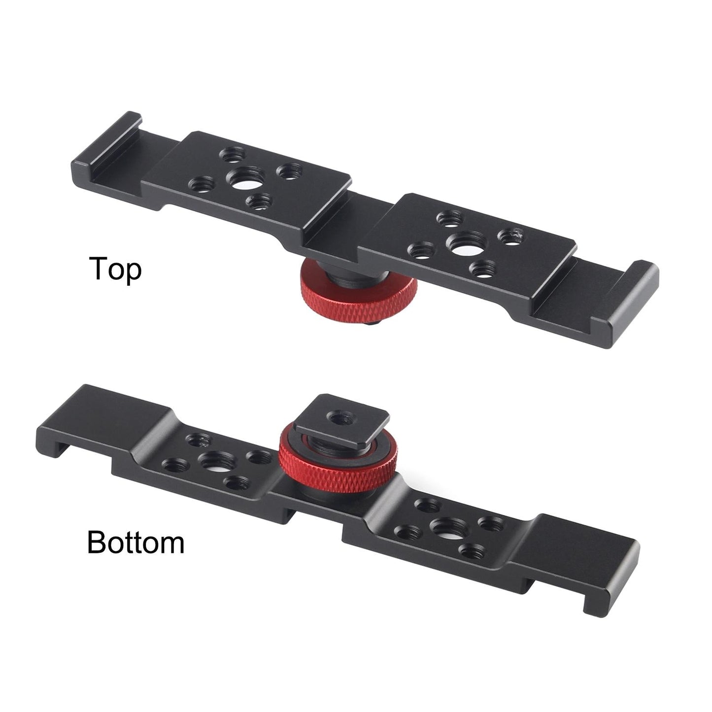 Triple Cold Shoe Bracket Mount - Black-1915196731570655237
