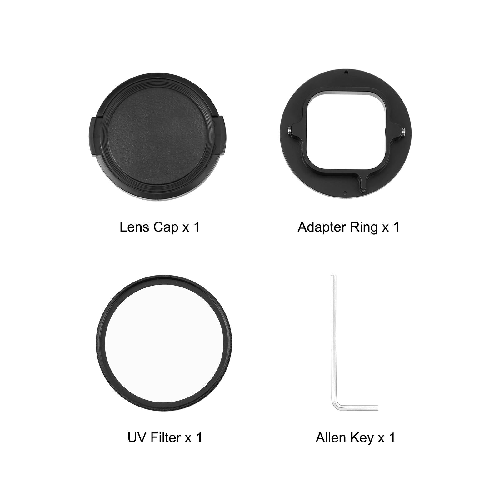 Gopro Compatible 52Mm Uv Filter With Adapter Ring-1915197295599685637