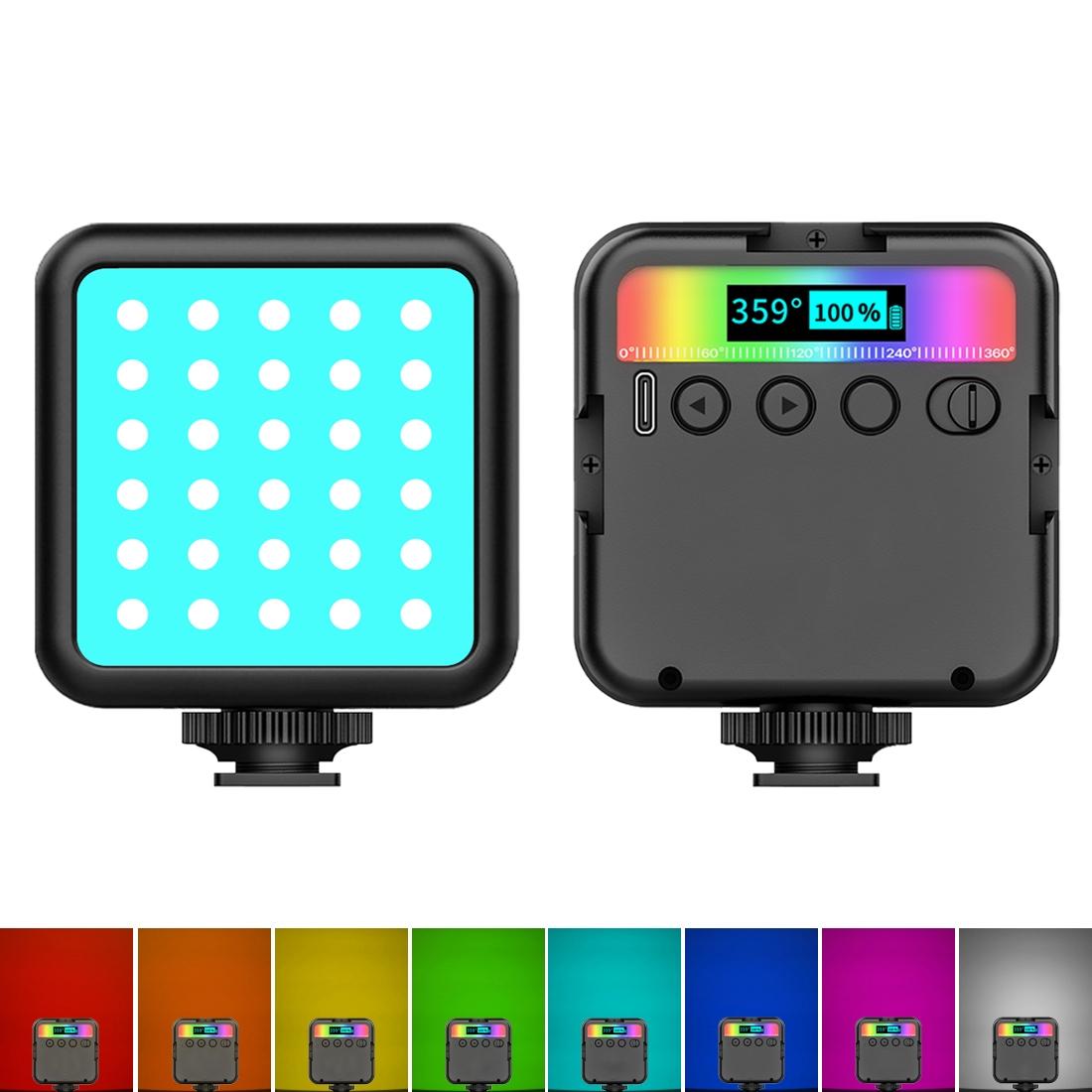 Handheld Camera Led Light - Full Colour Beauty Fill - Black-1915196680081379336