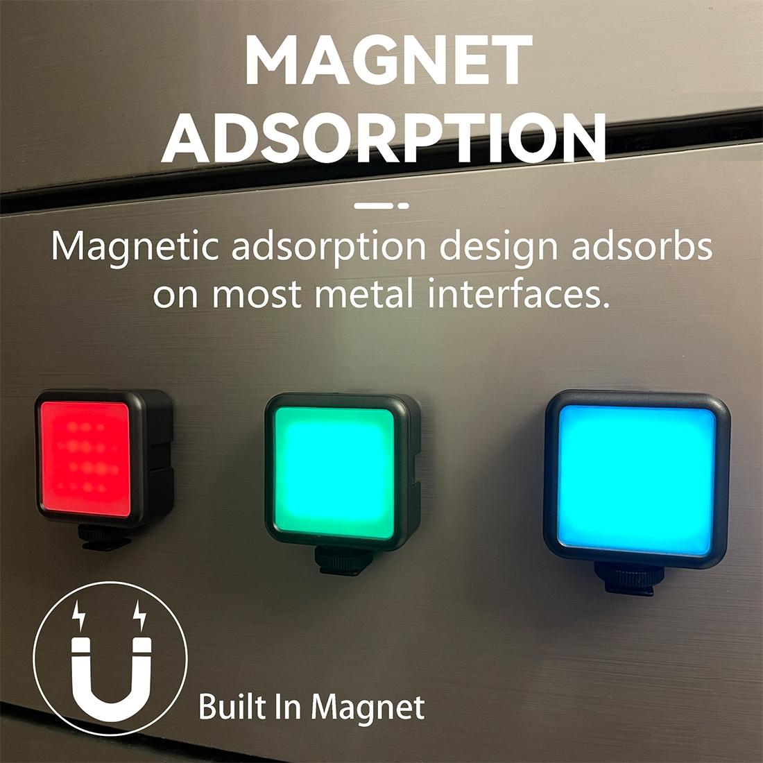 Handheld Camera Led Light - Full Colour Beauty Fill - Black-1915196680081379333