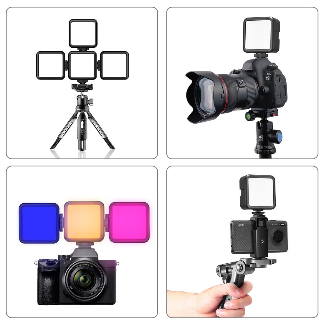 Handheld Camera Led Light - Full Colour Beauty Fill - Black-1915196680081379334