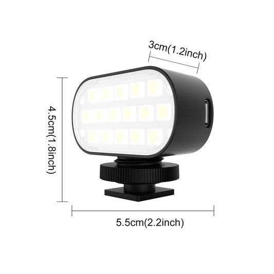 Portable Live Video Led Light For Beauty Photography And Selfies - Black-1915196756451266561