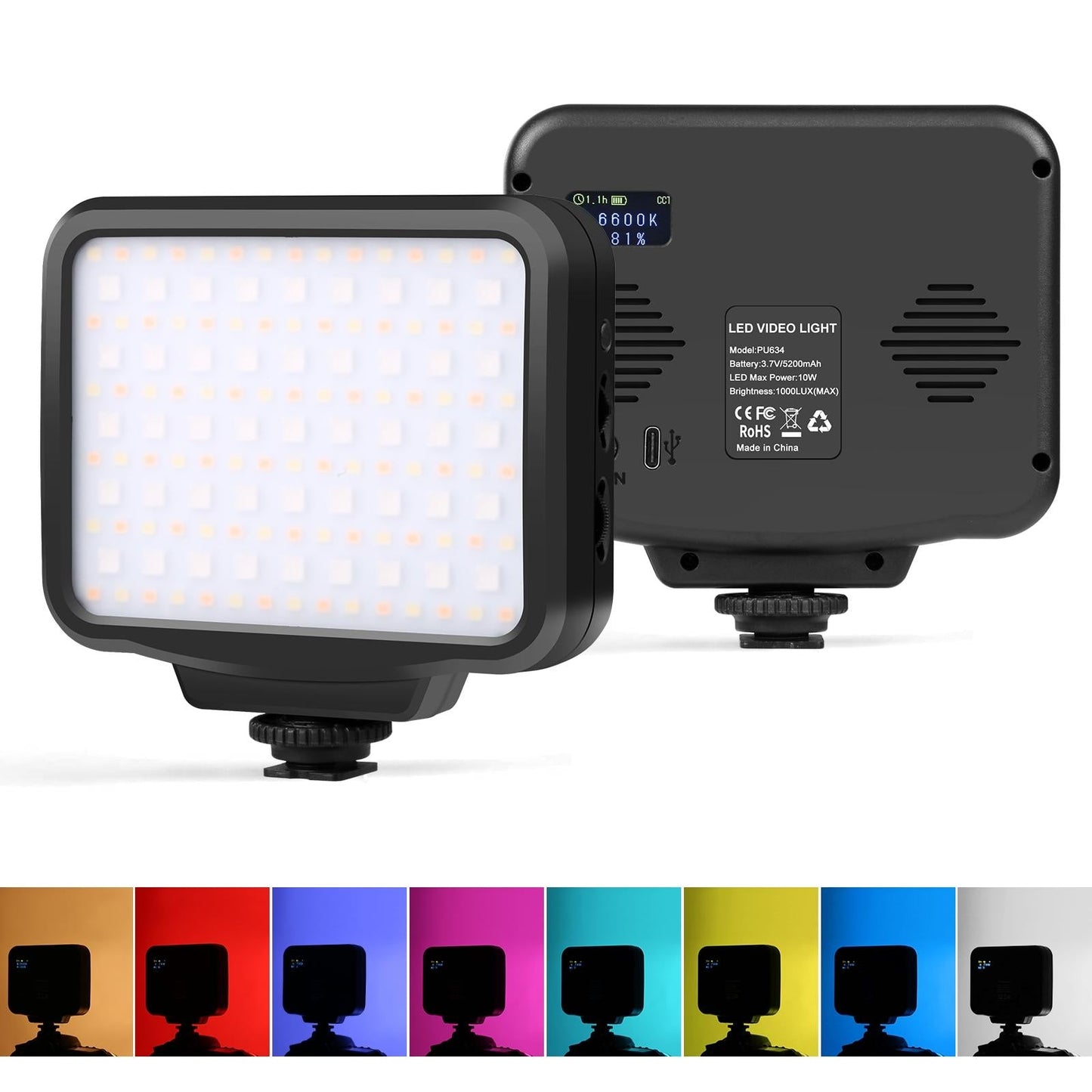 Handheld On-Camera Led Light With 2500-9900K & Rgb Fill For Photography-1915197559790505984