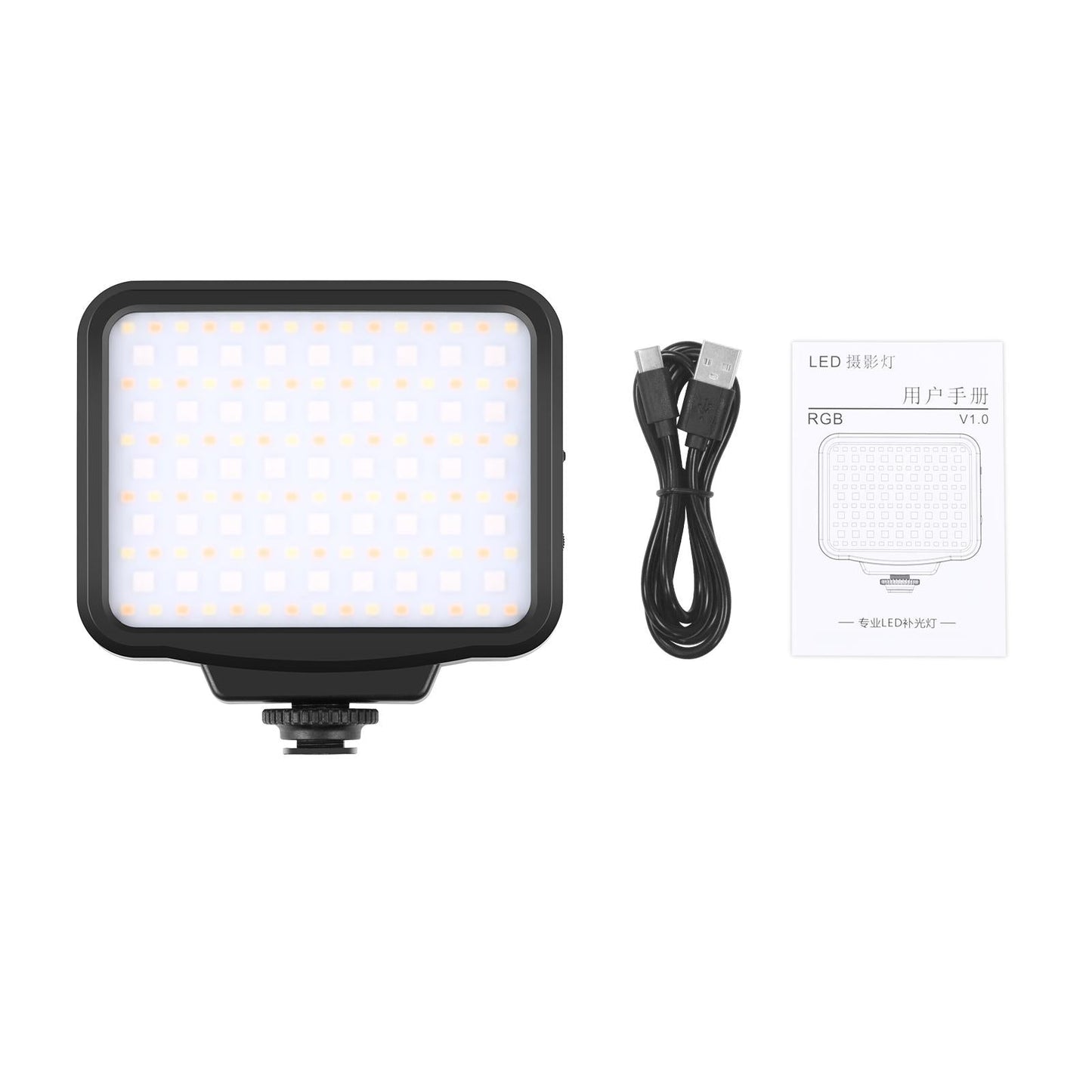 Handheld On-Camera Led Light With 2500-9900K & Rgb Fill For Photography-1915197559790505993