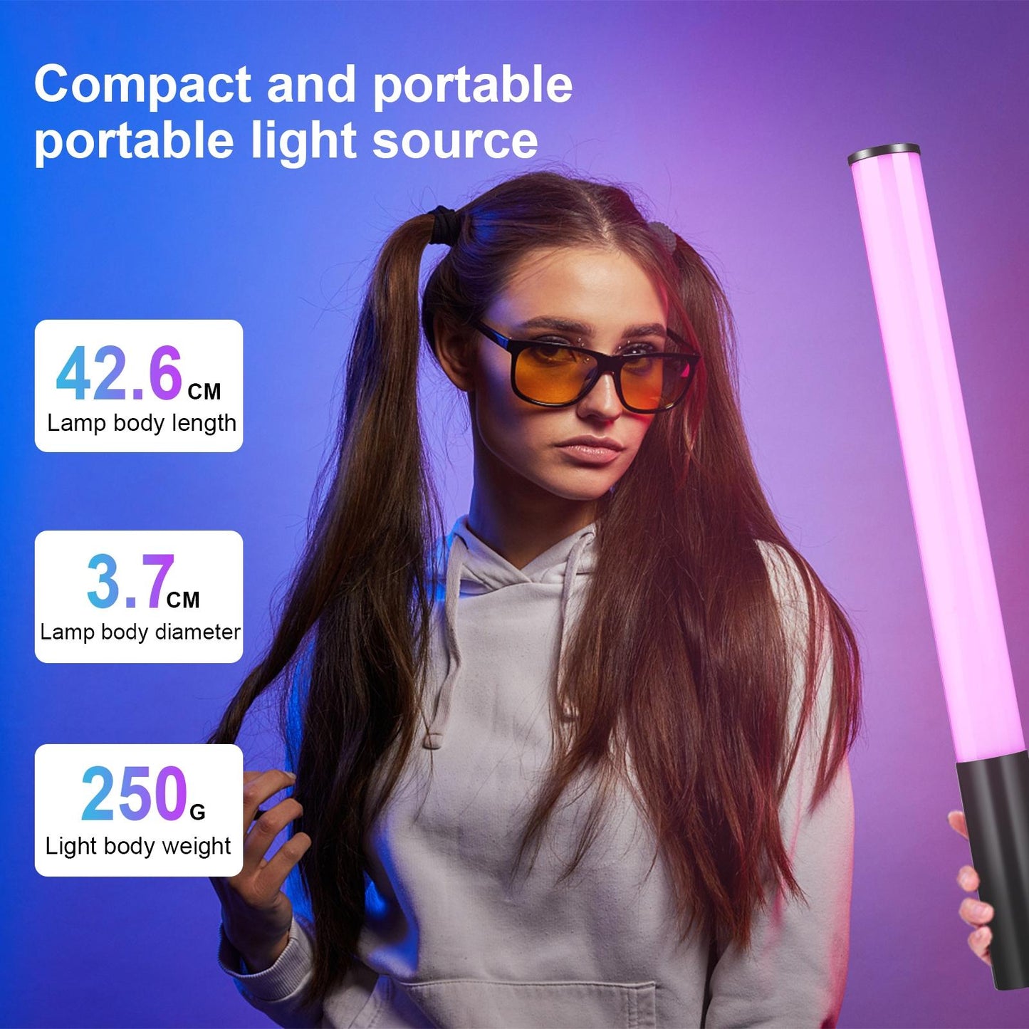 Handheld Rgb Beauty Fill Light - Metal Body 2500-9000K-1915197683195318277