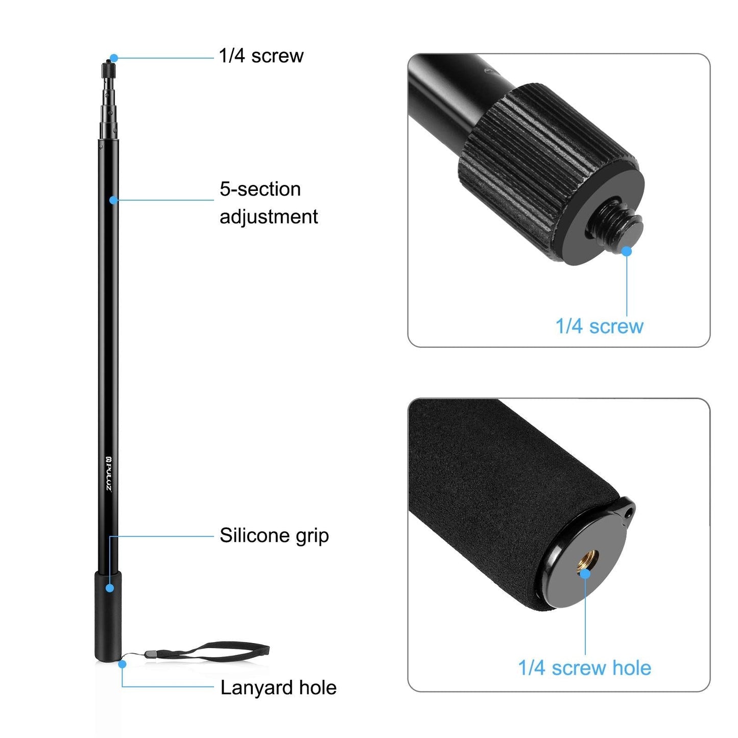 3M Metal Selfie Stick For Insta360 One Rs X2-X4-1915196719231012867