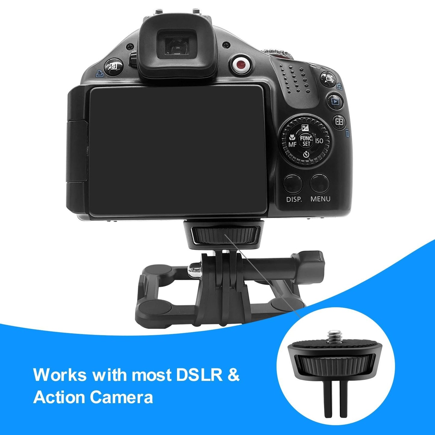 Adjustable Action Camera Tripod Adapter - 1 / 4 Screw-1915196748167516165