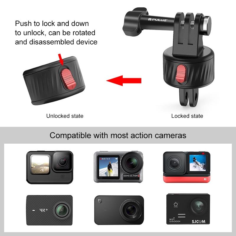 Magnetic Base Action Camera Adapter For Gopro And Action Cameras-1915196775845728261