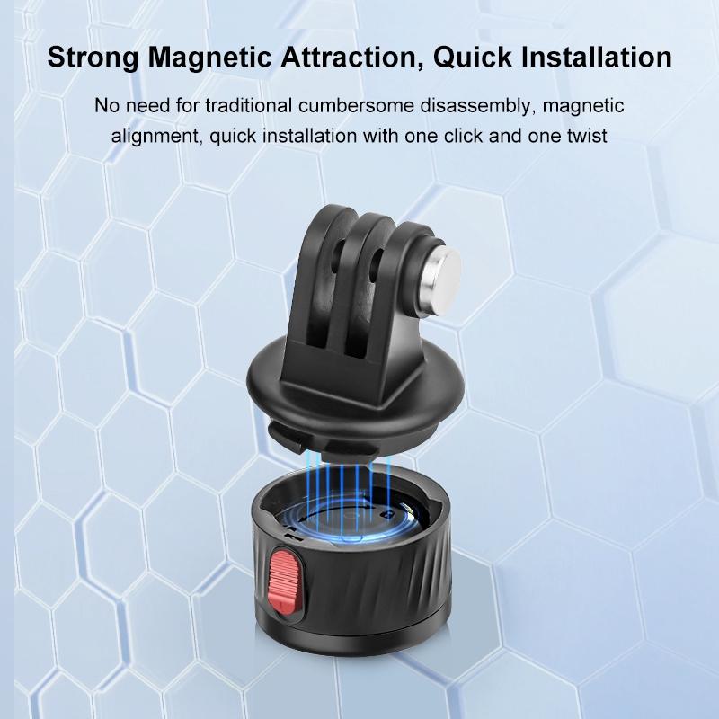 Magnetic Base Action Camera Adapter - 1 / 4 Inch-1915196487365693443