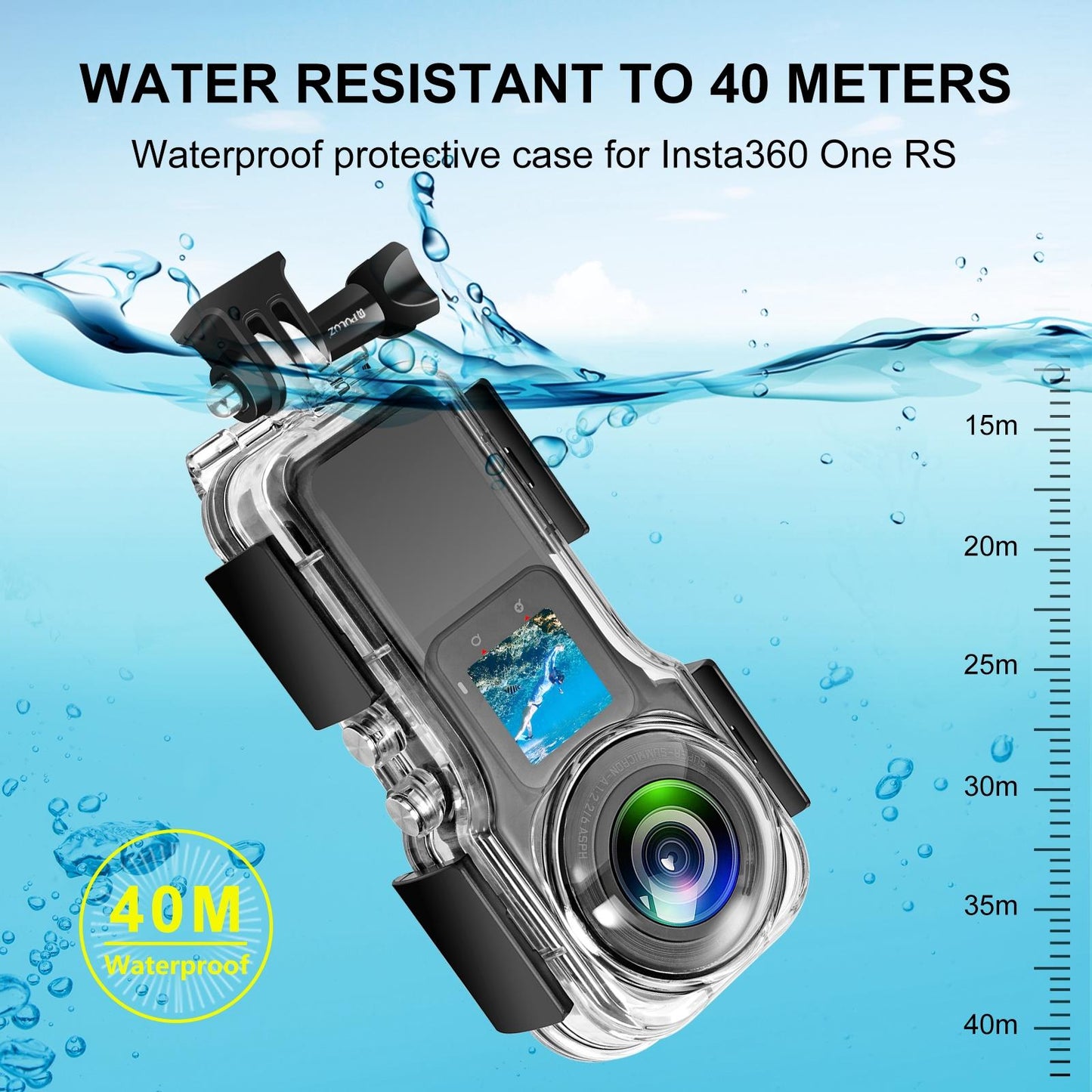 Insta360 One R 360 Edition Waterproof Housing - 40M-1915198354552393731