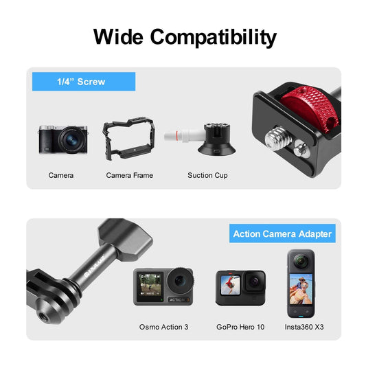 Versatile Aluminum Magic Arm Mount - Black-1915196719386202114