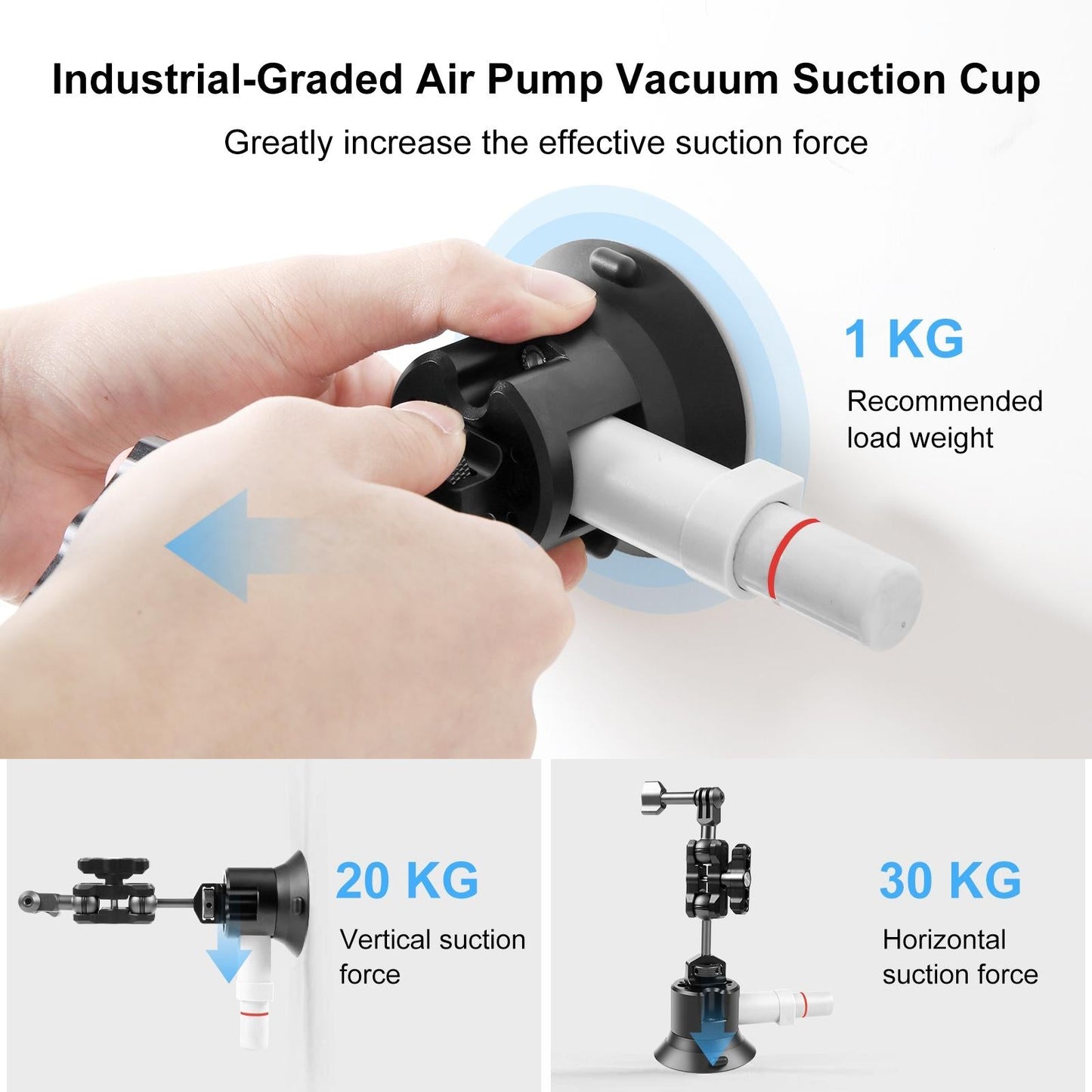 Aluminum Alloy 3 Car Suction Cup Mount-1915196753968238595