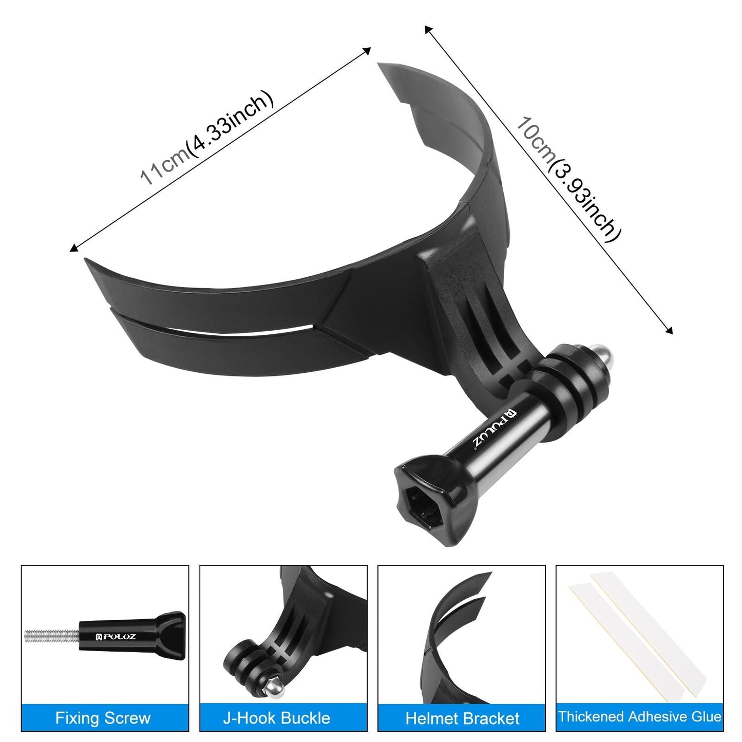 Motorcycle Helmet Chin Mount For Bending Action Camera-1915196799346413569