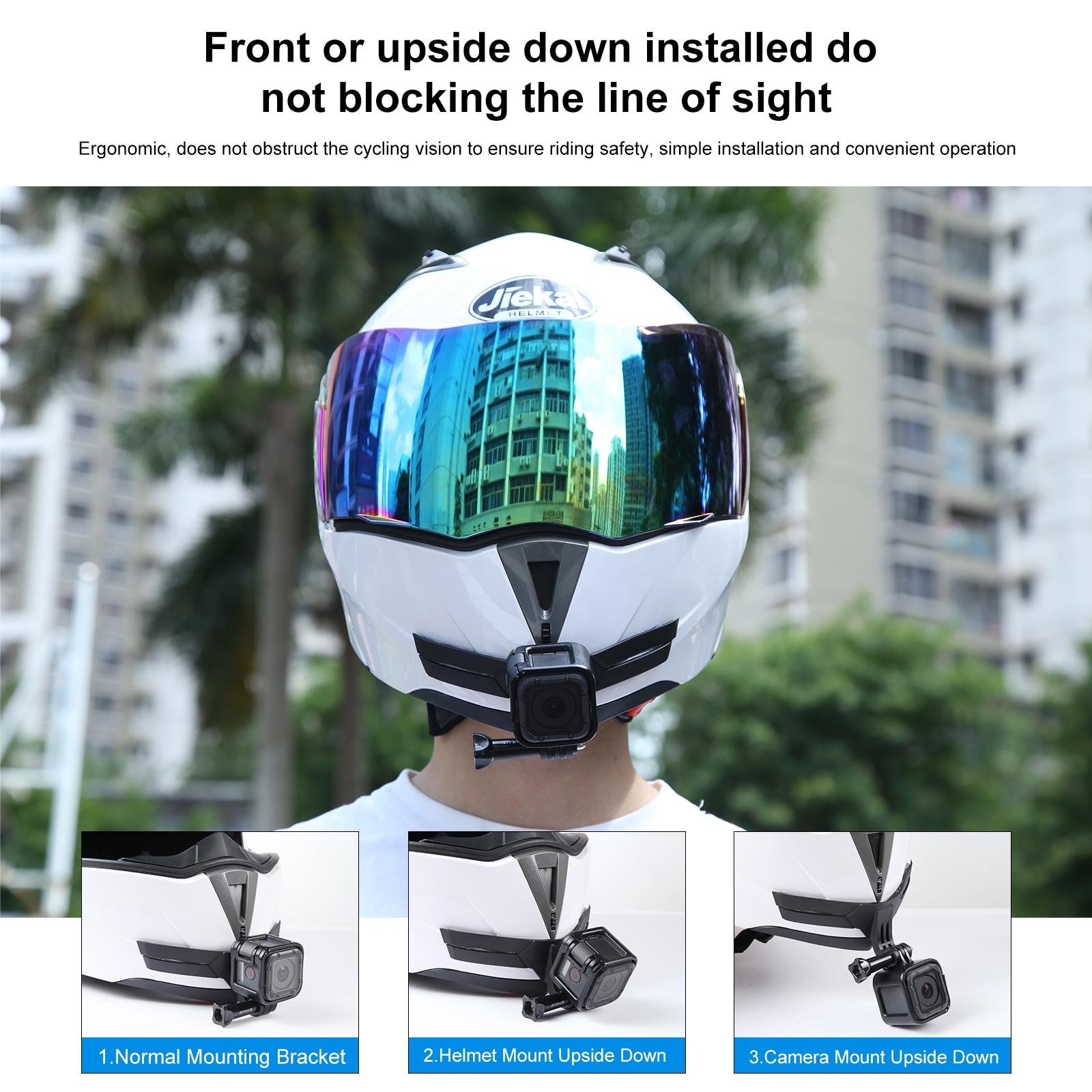 Motorcycle Helmet Chin Mount For Bending Action Camera-1915196799346413572