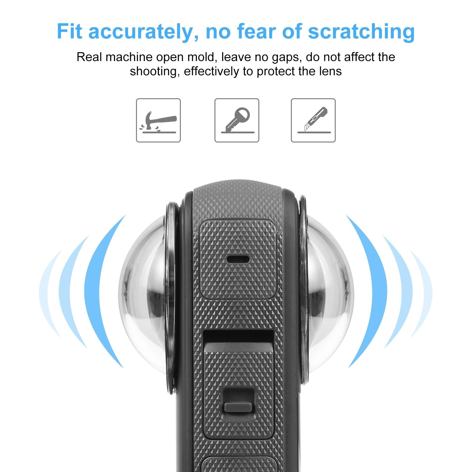 Optical Glass Lens Guard For Insta360 X3 - Protective Cover-1915196678479155202