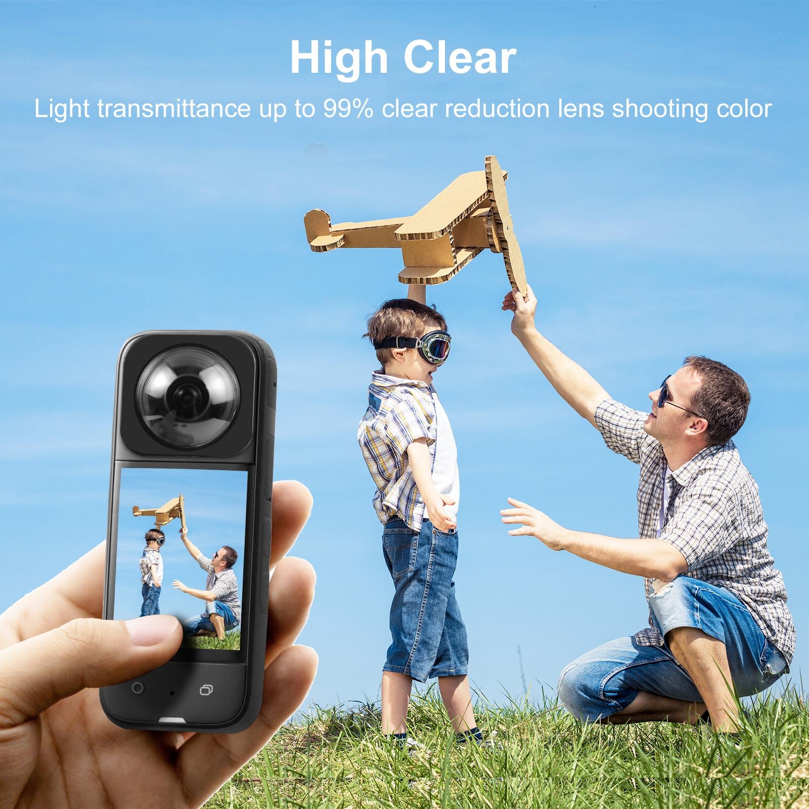 Optical Glass Lens Guard For Insta360 X3 - Protective Cover-1915196678479155204