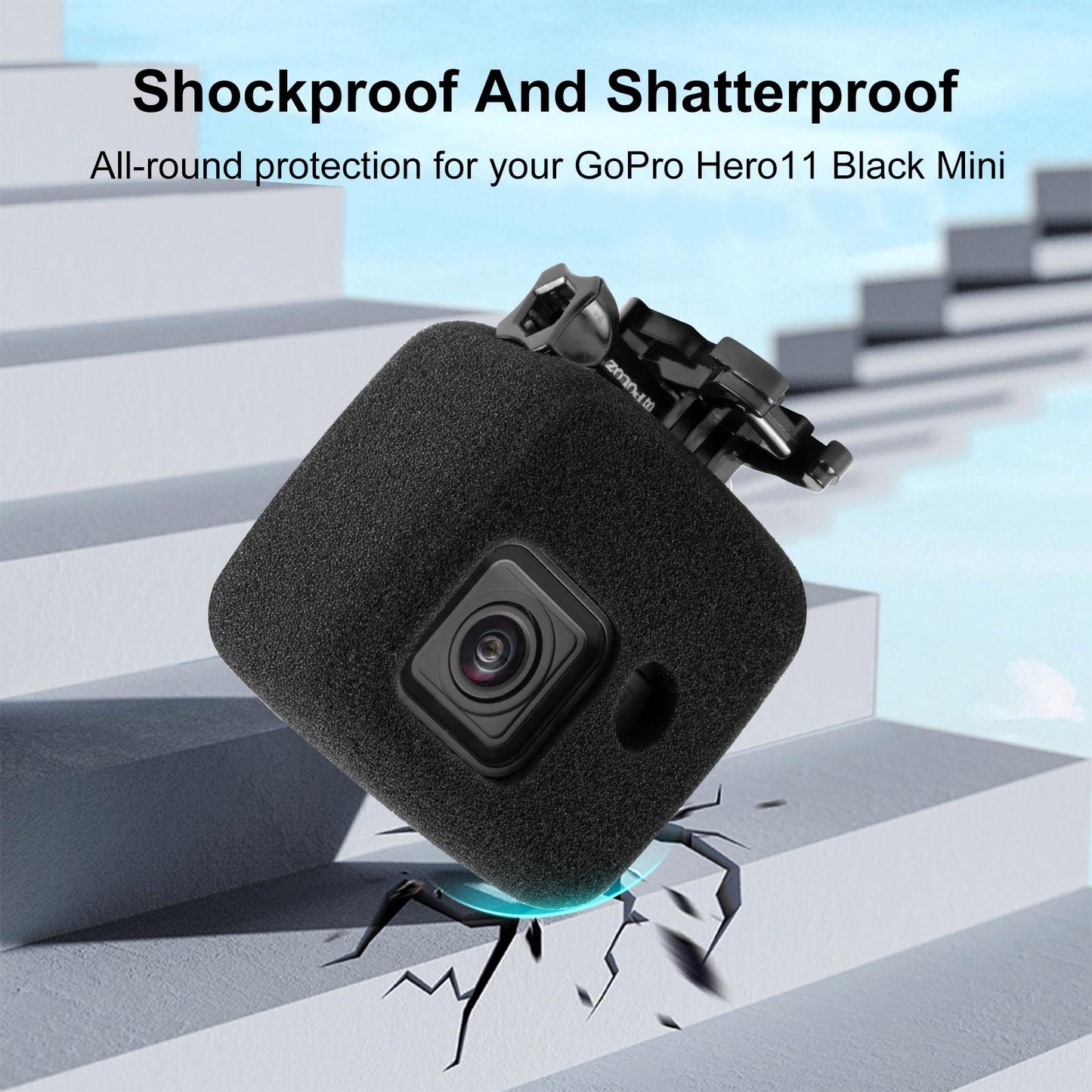 Compact Foam Windshield For Gopro Hero11 - Mini-1915196794103533573