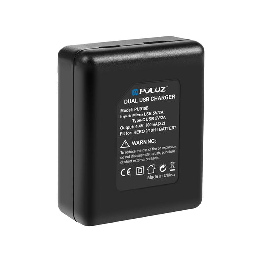 Dual Usb Charger For Gopro Hero 9 / 10 / 11 / 12 - Dual Batteries-1915196500787466242