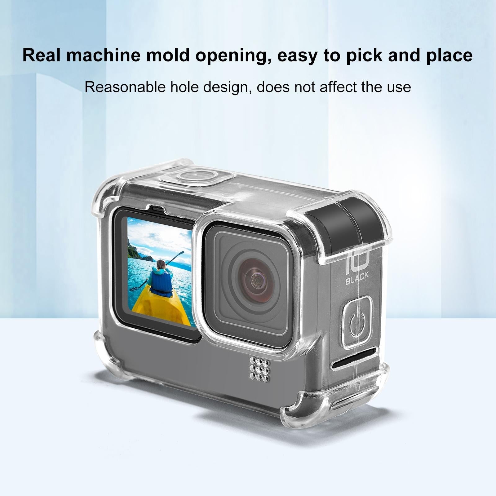 Tpu Case With Lens Cap And Neck Strap For Gopro Hero 9 / 10 / 11 / 12-1915196604000899076