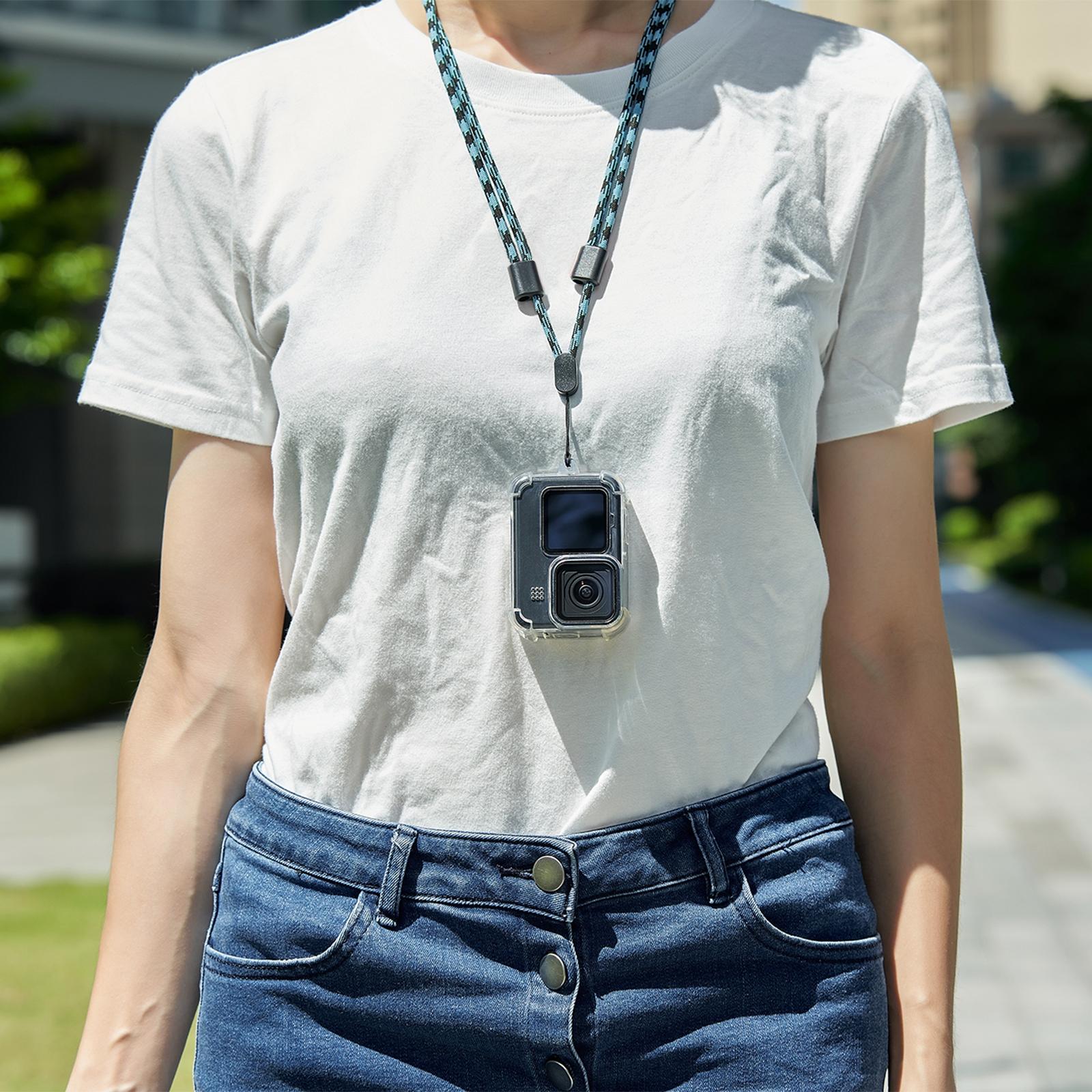 Tpu Case With Lens Cap And Neck Strap For Gopro Hero 9 / 10 / 11 / 12-1915196604000899080