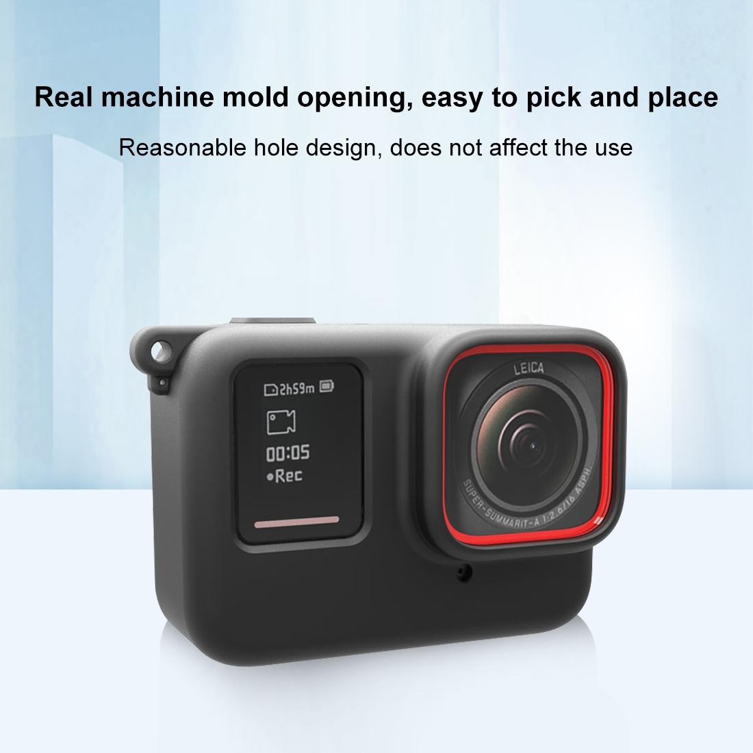 Silicone Protective Case With Lens Cap For Insta360 Ace Pro-1915196741850894340