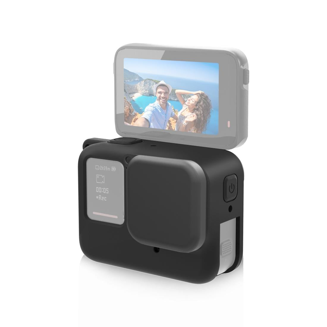 Silicone Protective Case With Lens Cap For Insta360 Ace Pro-1915196741850894345