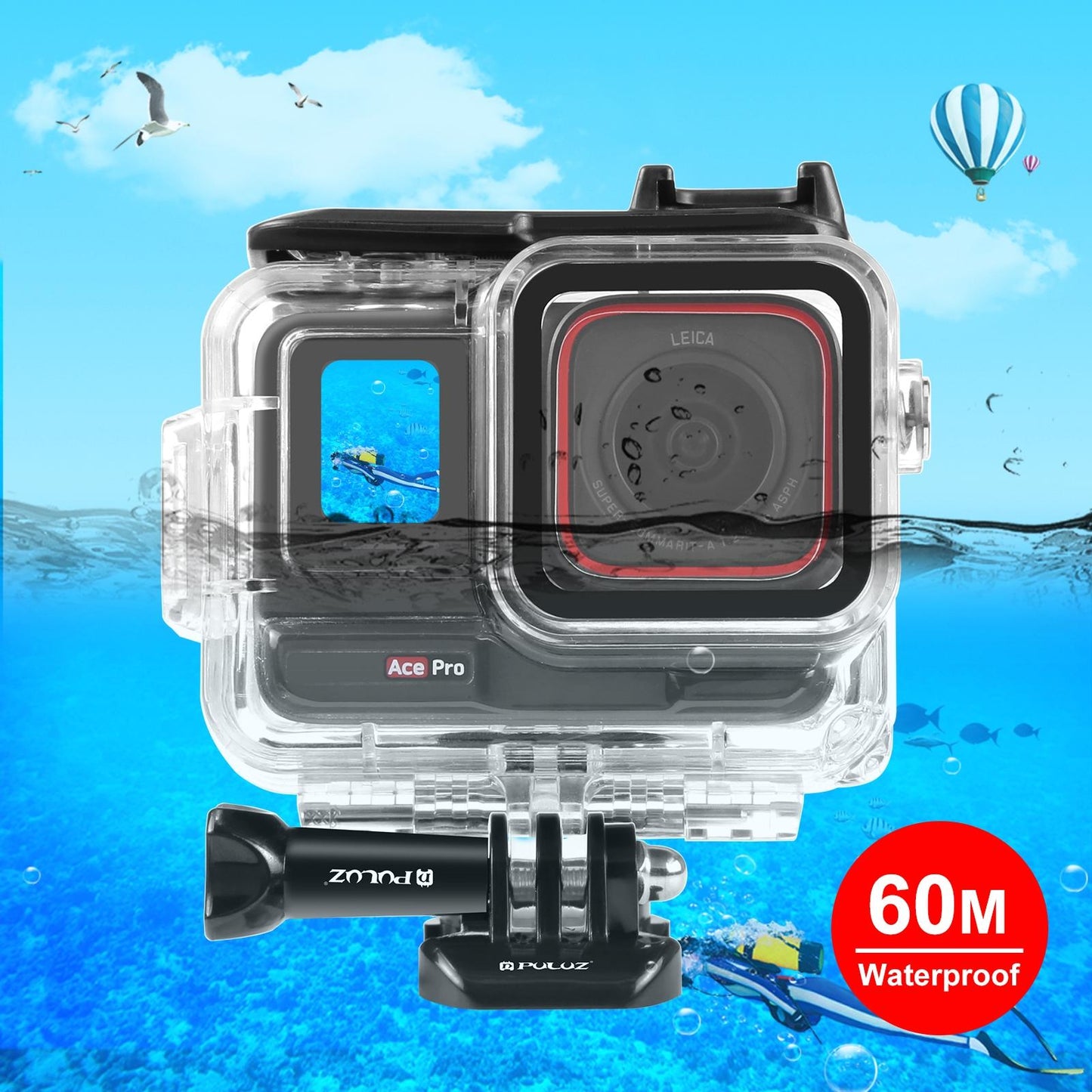 Insta360 Ace Pro Waterproof Housing With Base Adapter - 60M-1922443414381662208