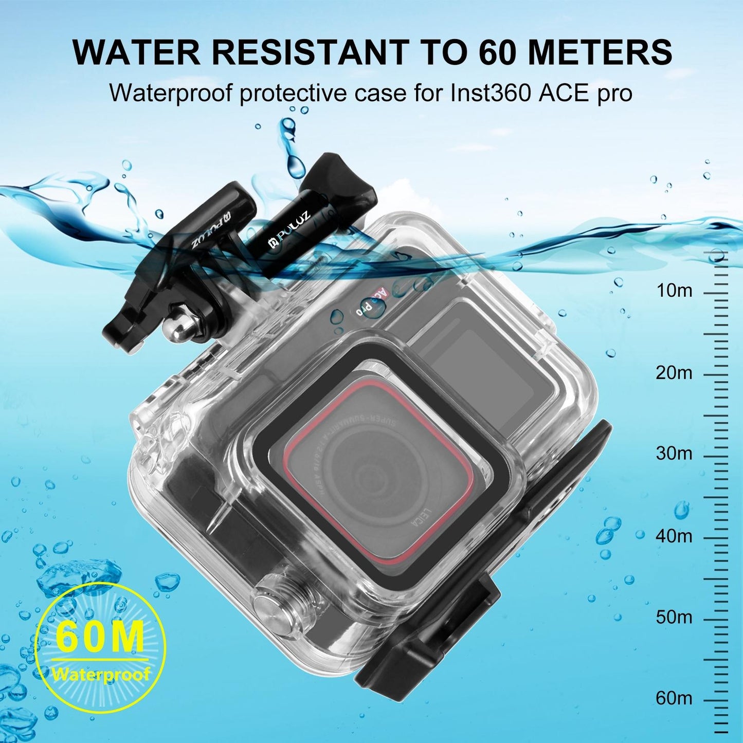 Insta360 Ace Pro Waterproof Housing With Base Adapter - 60M-1922443414381662214