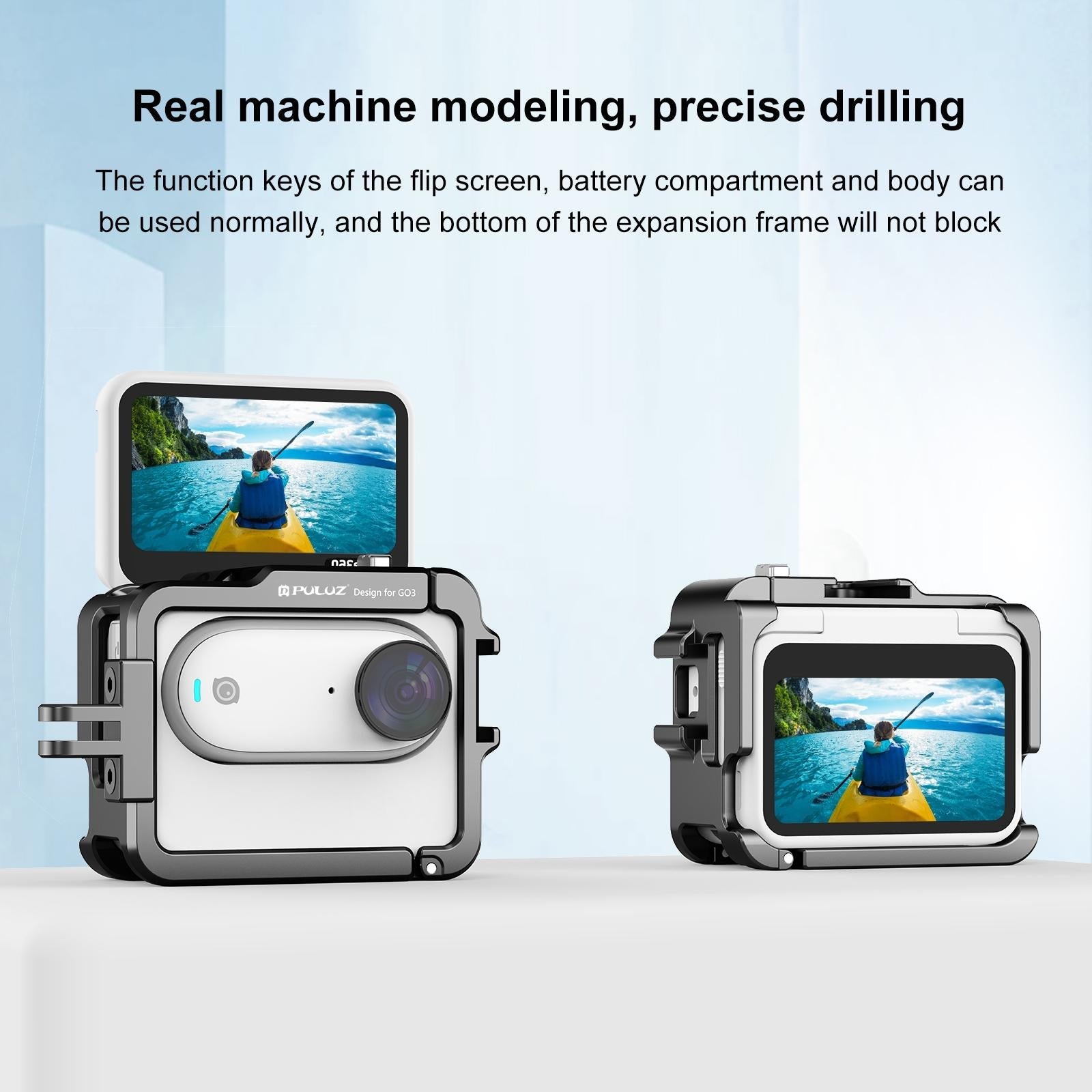 Aluminum Alloy Protective Frame For Insta360 Go 3 Camera With Battery Case-1915196708355182596