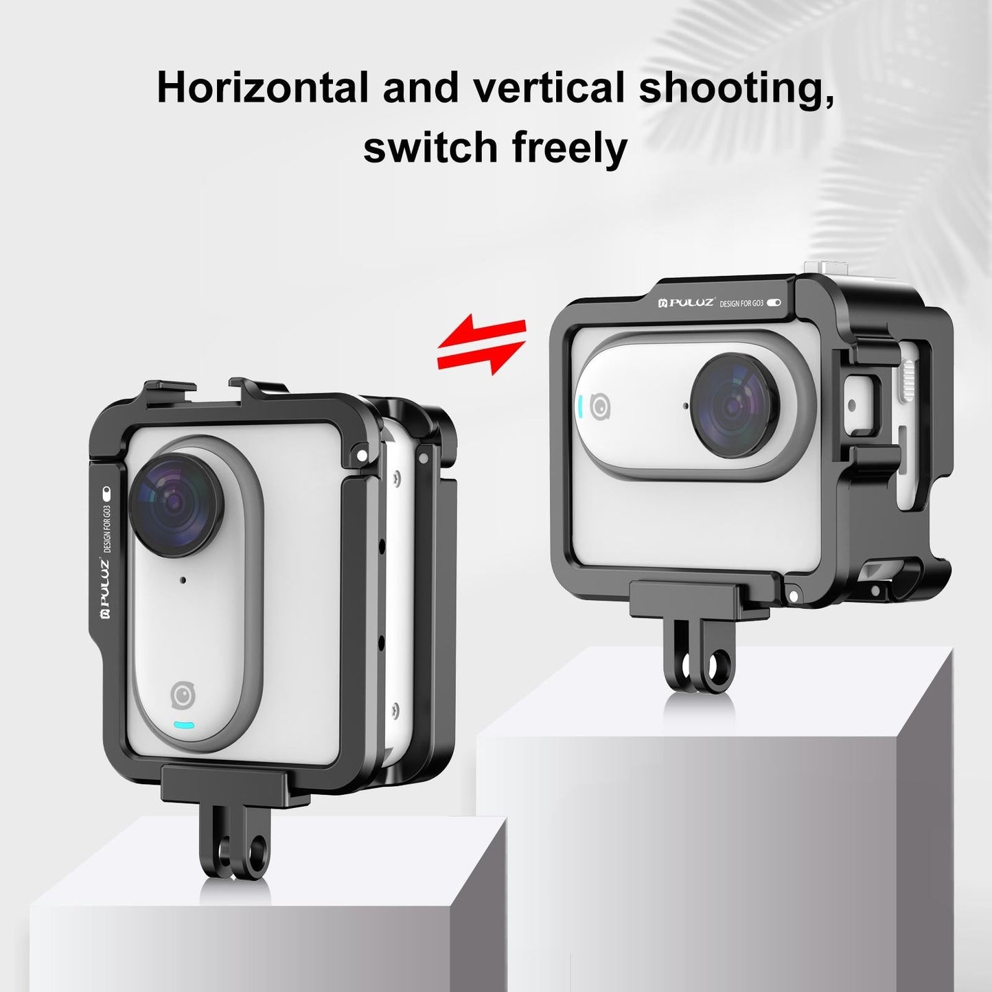 Aluminum Alloy Protective Frame For Insta360 Go 3 Camera With Battery Case-1915196708355182598