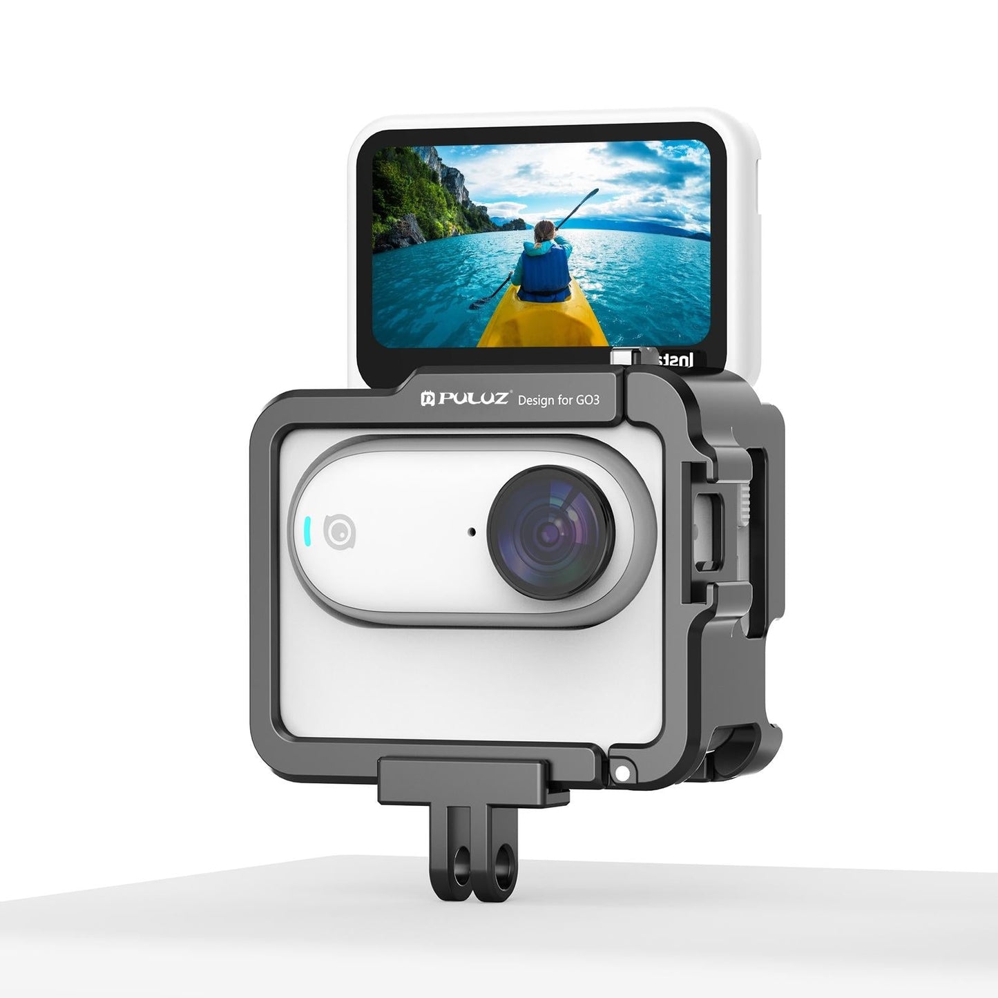 Aluminum Alloy Protective Frame For Insta360 Go 3 Camera With Battery Case-1915196708355182599