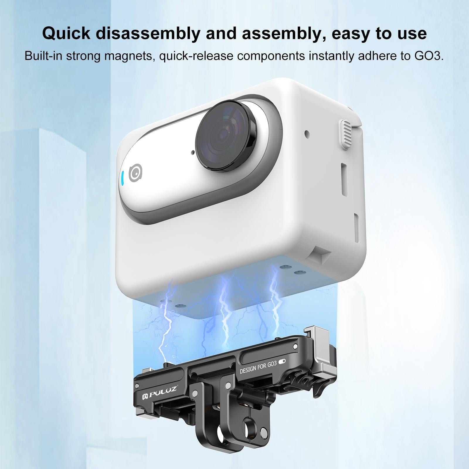 Quick Release Magnetic Base Mount For Insta360 Go3-1915196744426196997