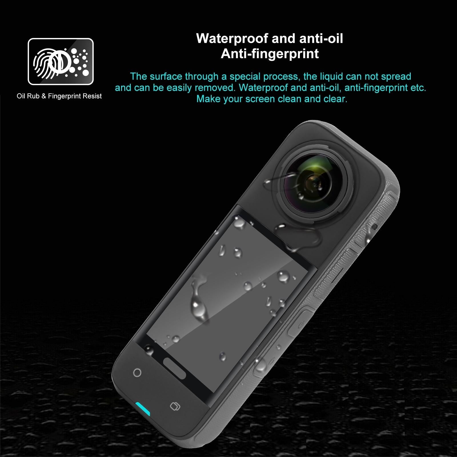 Curved Hd Tempered Glass Screen Protector For Insta360 X4 - 9H 2.5D-1915196606530064386