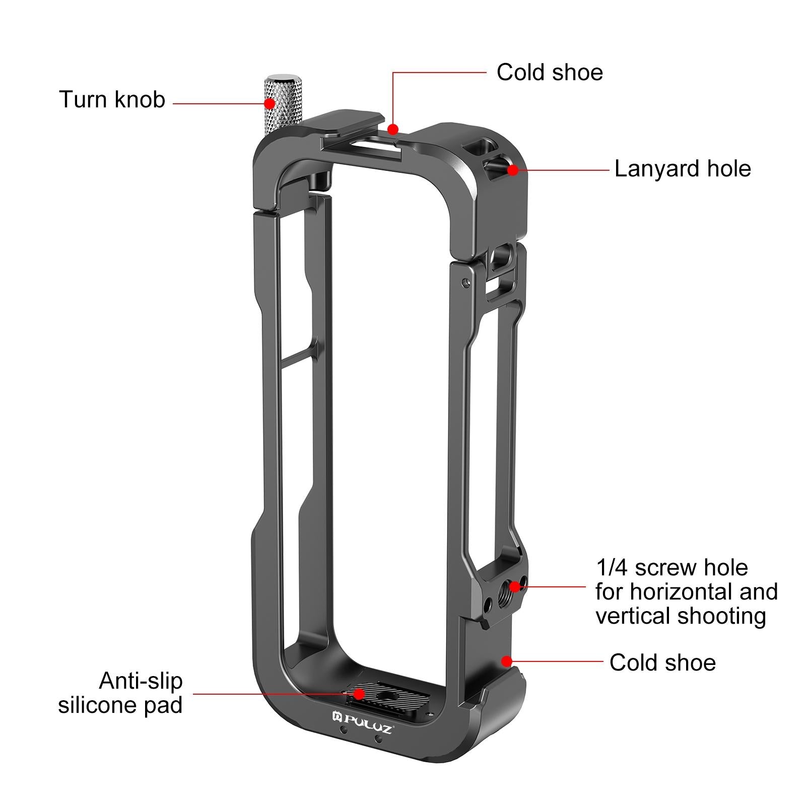 X4 Rig Housing Frame With Lens Cover For Insta360-1915196710309728262