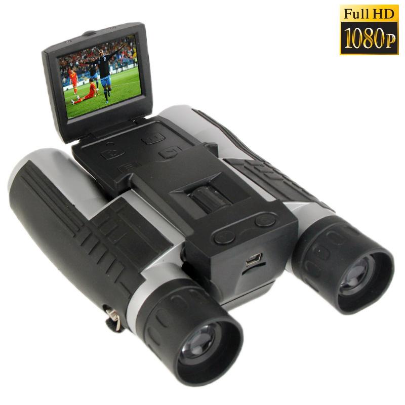 5Mp 12X32 Zoom Telescope Binocular Digital Camera With 2.0 Tft Lcd Screen - Black-1915197514978562049