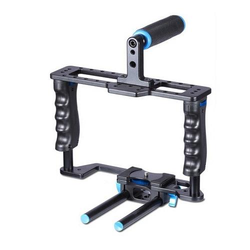 Camera Stabilizer With Protective Cage Handle And Top Set-1915197386234400775