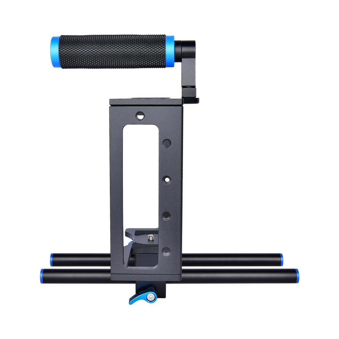 Protective Dslr Camera Cage With Stabilizer And Top Handle - Black-1915196736180195332