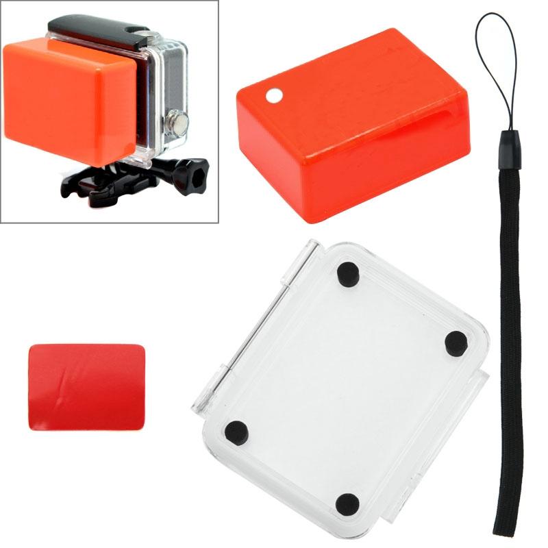 Waterproof Floaty Sponge Case With Adhesive Sticker And Lanyard For Sj4000 / Sj5000 / Sj6000 - Backdoor Cover-1915198233546723329